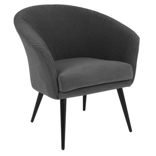 Fauteuil MARCUS tissu gris foncé