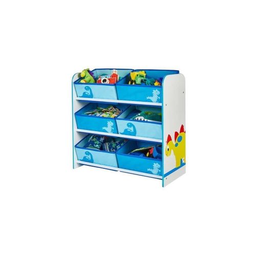 Meuble De Rangement Enfant 6 Bacs Dinosaures Garcon -