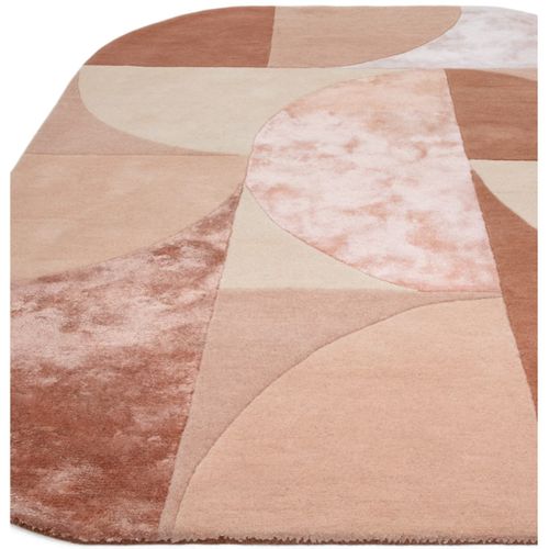 Tapis De Salon Lavo En Laine - Rose - 200x300 Cm