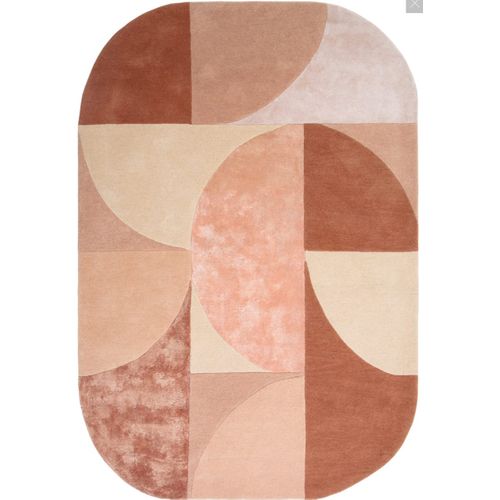 Tapis De Salon Lavo En Laine - Rose - 200x300 Cm