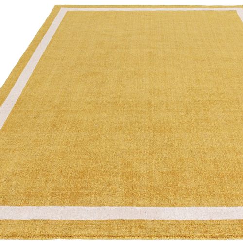 Tapis De Salon Moderne En Laine Bila En Laine - Jaune - 200x290 Cm