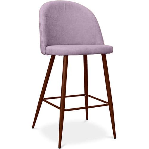 Tabouret Rembourré En Tissu - Design Scandinave - 63cm - Bennett Rose