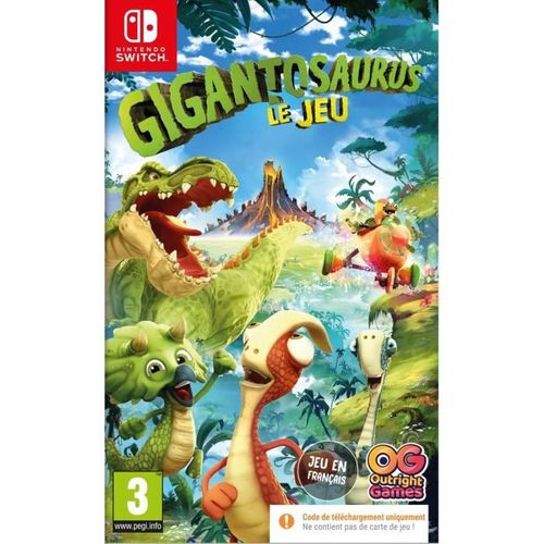 Gigantosaurus : Le Jeu - Jeu Switch (code Dans La Boite)