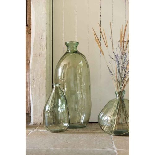 Vase Rond Design En Verre "laura" 73cm Vert