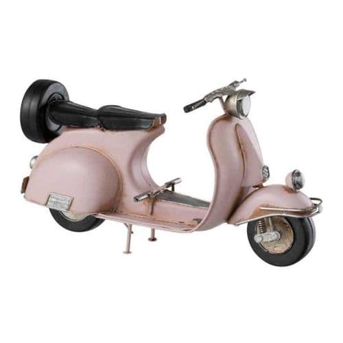 Scooter Déco "vintage" 28cm Rose