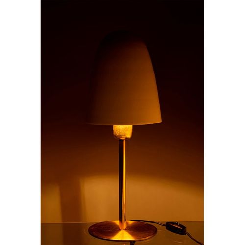 Lampe à Poser En Métal "denny" 46cm Blanc