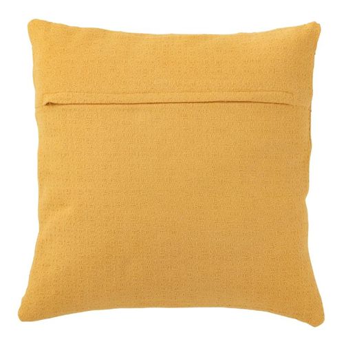 Coussin Déco "fleur" 43x43cm Ocre