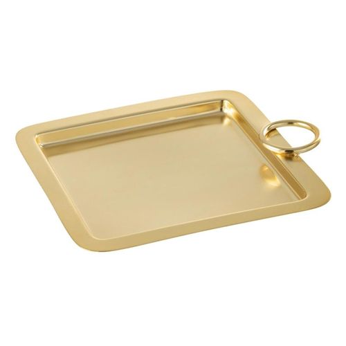 Plateau De Service En Inox "mile" 23cm Or