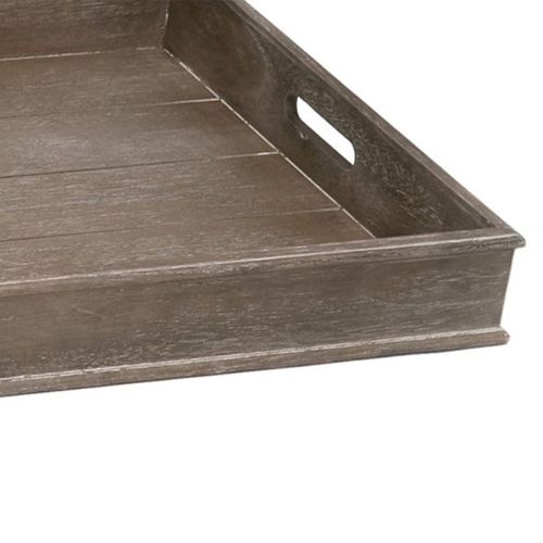 Lot De 2 Plateaux De Service "grey" 71cm Naturel