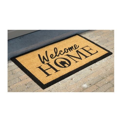 Paillasson Marron Motif Welcome Home