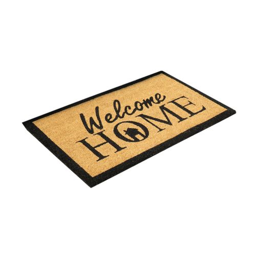 Paillasson Marron Motif Welcome Home