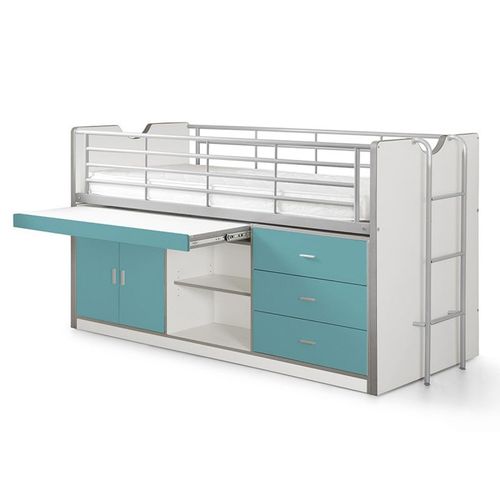 Lit Combiné  Bureau Bonny Turquoise