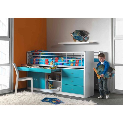 Lit Combiné  Bureau Bonny Turquoise