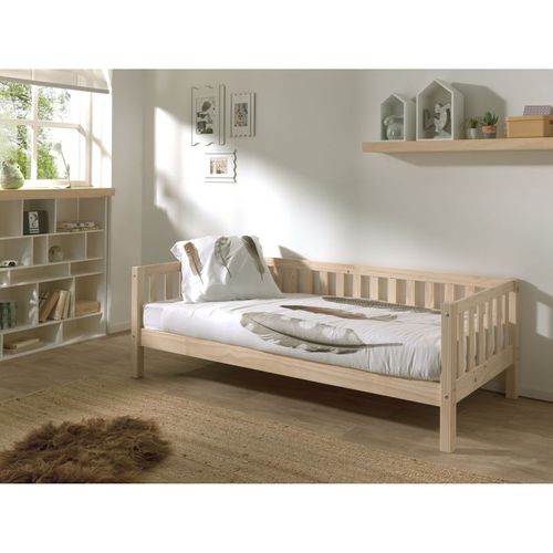 Pack - Lit Capitaine Enfant et Tiroir "fritz" 90x200cm Naturel