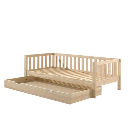 Pack - Lit Capitaine Enfant et Tiroir "fritz" 90x200cm Naturel