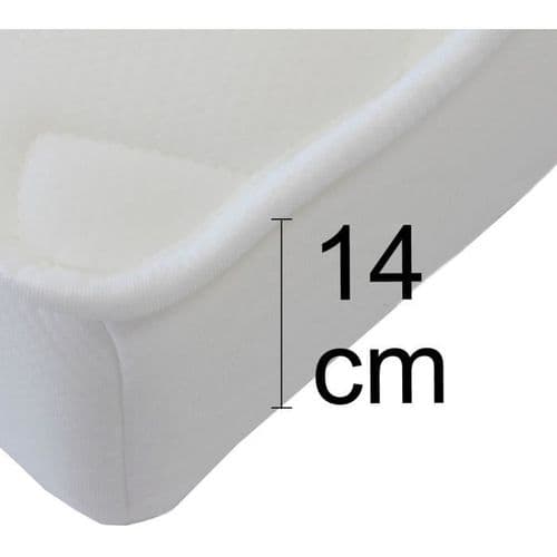 Canapé Clic Clac 3 Places Gris Clair Matelas 14 Cm 130 X 190 Cm Megan