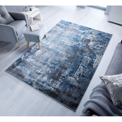 Tapis De Salon Cocktail En Polypropylène - Bleu Gris - 160x230 Cm