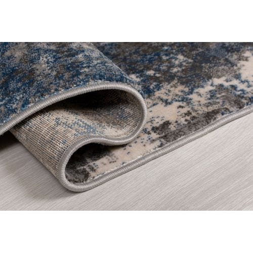 Tapis De Salon Cocktail En Polypropylène - Bleu Gris - 160x230 Cm