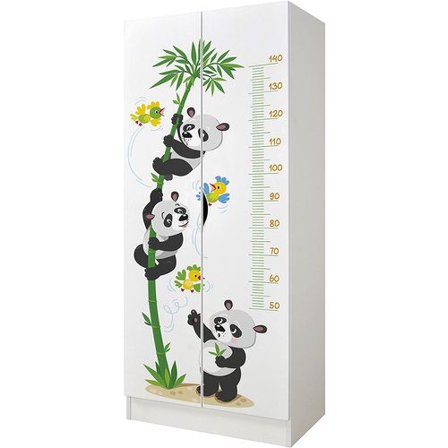 Armoire Blanche Deux Portes Roma /motif Panda/