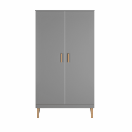 Armoire 2 Portes Kubi - Gris