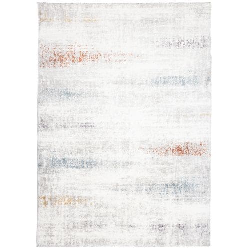 Tapis Poils Longs Enfant Multicolore Blanc Abstrait Molleux 140 X 200 Modena