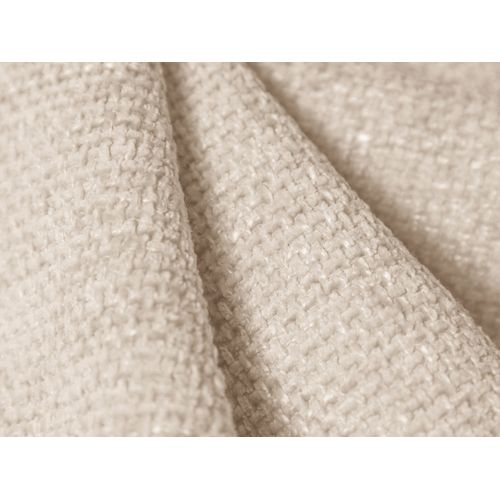 Canapé D'angle Droit "miley", 6 Places, Beige Clair, Tissu Chenille