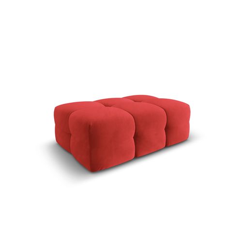 Pouf "kendal", 1 Place, Rouge, Velours