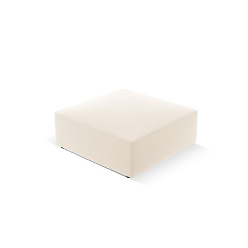 Pouf "ruby", 1 Place, Beige Clair, Imitation Cuir