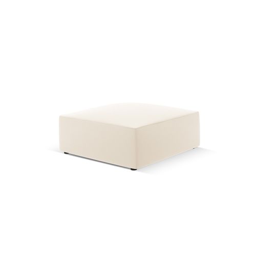 Pouf "ruby", 1 Place, Beige Clair, Imitation Cuir