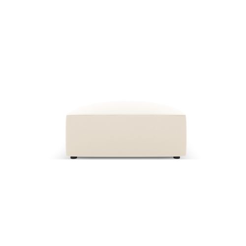 Pouf "ruby", 1 Place, Beige Clair, Imitation Cuir