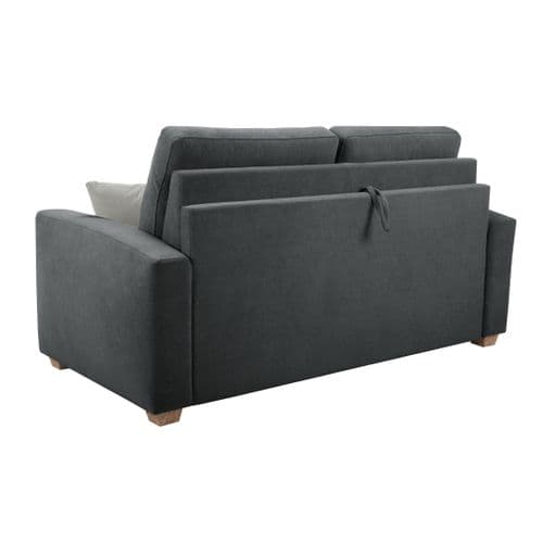 Canapé convertible 3 places CALYPSO tissu curio 97 anthracite