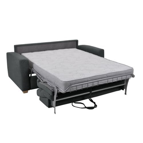 Canapé convertible 3 places CALYPSO tissu curio 97 anthracite