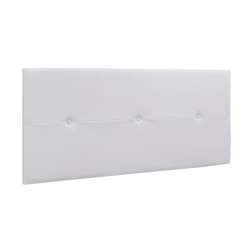 Tête De Lit En Simili-cuir Coloris Blanc - Longueur 160 X Profondeur 4 X Hauteur 55 Cm