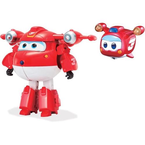 Avion Jouet Transformable Figurine Robot 12 Cm - Transforming Jett Supercharge - 3 Ans+