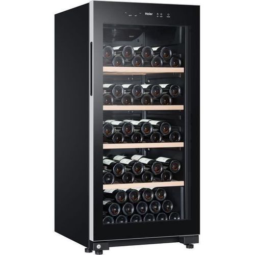 Cave A Vin De Vieillissement - Pose Libre - 116 Bouteilles H126.5 X L59,5 Cm - Noir