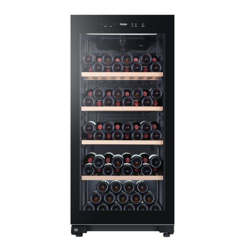 Cave A Vin De Vieillissement - Pose Libre - 116 Bouteilles H126.5 X L59,5 Cm - Noir