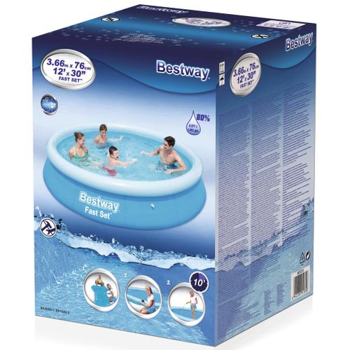 Piscine Gonflable Fast Set Rond 366 X 76 Cm 57273