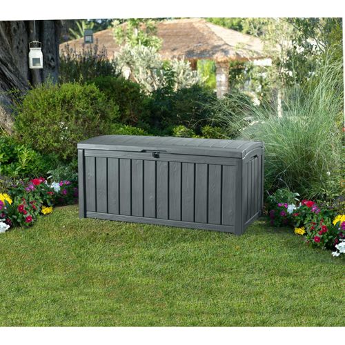 Boîte De Rangement De Jardin 390 L Coffre De Stockage Organisateur Piscine Terrasse Extérieur