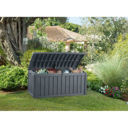 Boîte De Rangement De Jardin 390 L Coffre De Stockage Organisateur Piscine Terrasse Extérieur