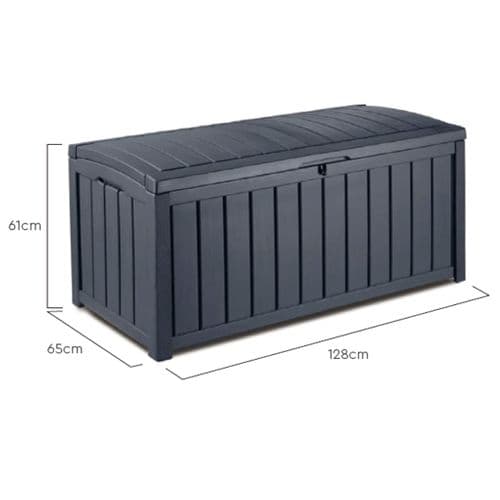 Boîte De Rangement De Jardin 390 L Coffre De Stockage Organisateur Piscine Terrasse Extérieur