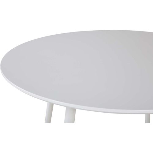 Table De Repas Ronde Plaza 100 Cm Blanc