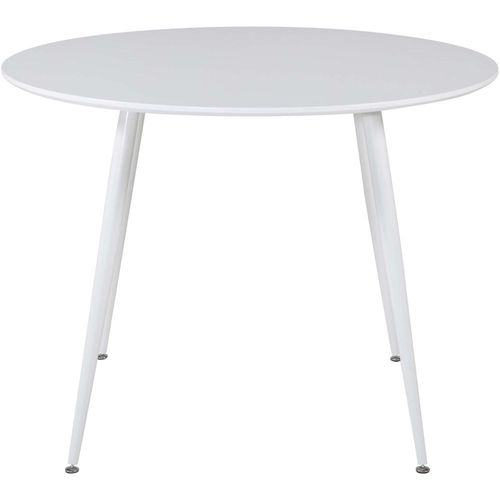 Table De Repas Ronde Plaza 100 Cm Blanc