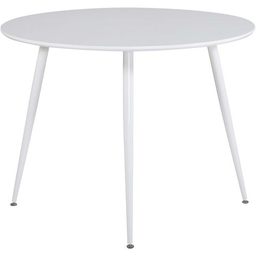 Table De Repas Ronde Plaza 100 Cm Blanc