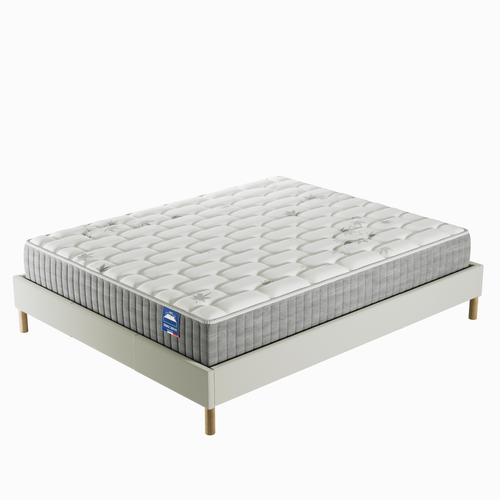 Ensemble Matelas Ressorts + Sommier 140x200 cm ép. 25cm à mémoire de forme