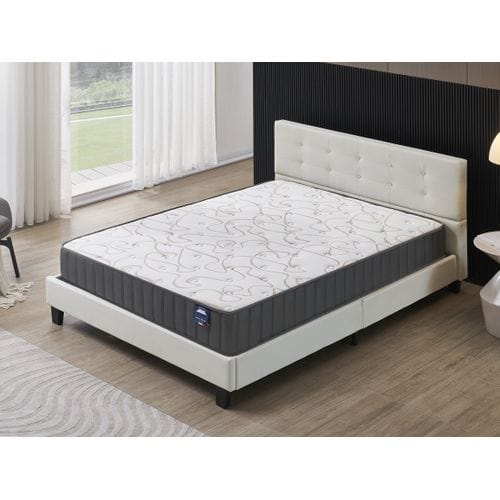 Ensemble Matelas + Lit Avec Tête De Lit 160x200 Cm, Orionis 16cm D’épaisseur à Mémoire De Forme