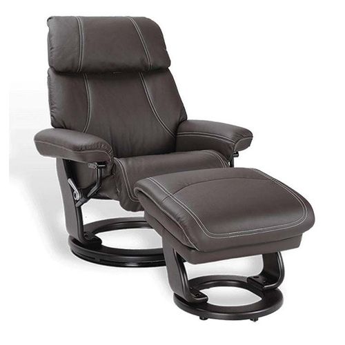 Fauteuil De Relaxation Manuel - Minorque - Cuir Marron