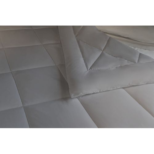 Courtepointe Pearl En Microfibre, Gris - 260x250 Cm