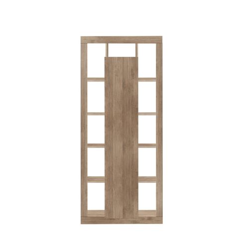 Bibliothèque 1 Porte Effet Bois - H217 Cm