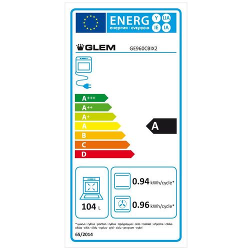 Cuisinière Gaz Ge960cbix2 Acier Inoxydable A