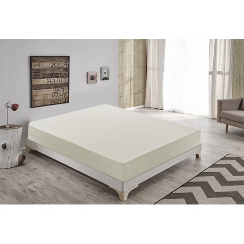 Matelas Mousse 200x200 - Hauteur 14 Cm - Housse Amovible - Modèle Fabry